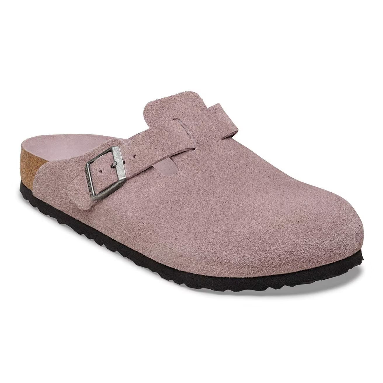 Birkenstock Boston Suede Soft Footbed Narrow Faded Purple Tonal FB / Narrow