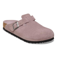 Birkenstock Boston Suede Soft Footbed Narrow Faded Purple Tonal FB / Narrow