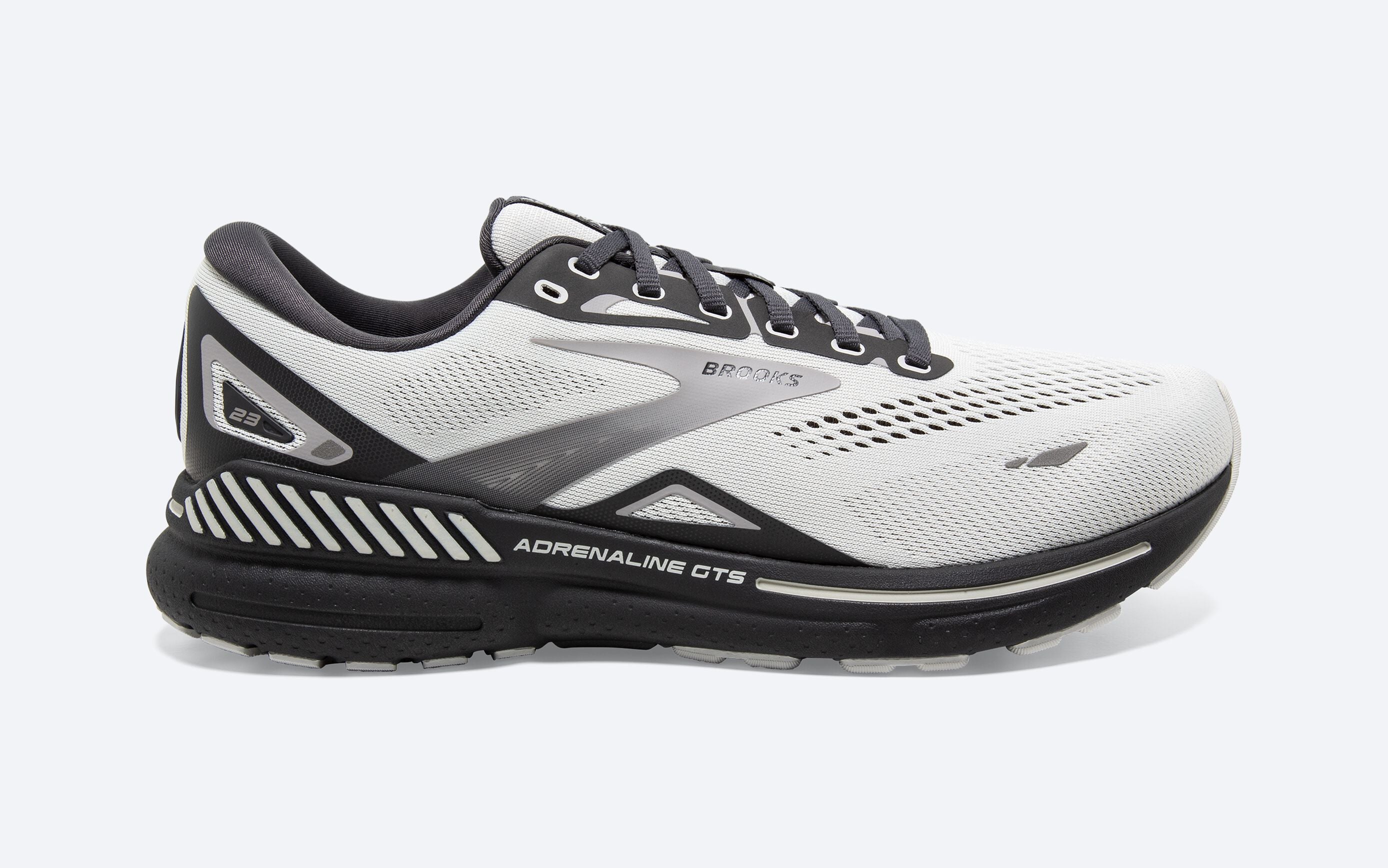 Brooks Adrenaline GTS 23 Grey/Black Men's Running Shoe, 48% OFF