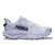 Light purple athletic running shoe with lace-up closure, side profile view