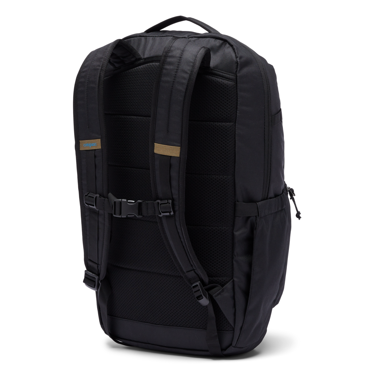 26L backpack rear view showing padded straps, mesh back panel, and sternum strap
