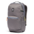 26L backpack in gray with multiple zippered compartments, top handle, and mesh side pocket