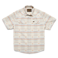 Howler Brothers Ms H Bar B Snapshirt Vintage Grid Floral: Medium White