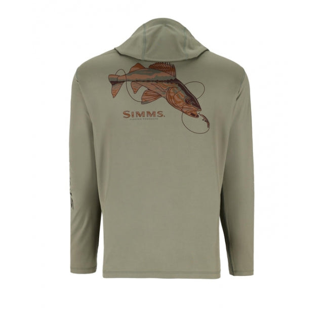 Simms Ms Solar Tech Hoody - Artist Series Willow Walleye