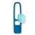 Blue sand and water play scoop with perforated sifter attachment and long handle