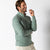 Duck Head Ms LS Dunmore 1/4 Zip Pullover Shadow Green Heather