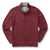 Duck Head Ms LS Dunmore 1/4 Zip Pullover Tawny Port Heather