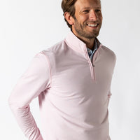 Duck Head Ms LS Dunmore 1/4 Zip Pullover Pastel Pink