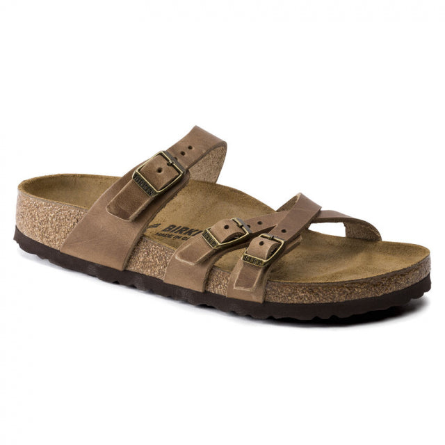 Birkenstock Franca Oiled Leather Tabacco Brown / Narrow