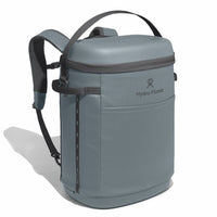 Insulated soft cooler backpack with top zip opening and adjustable shoulder straps