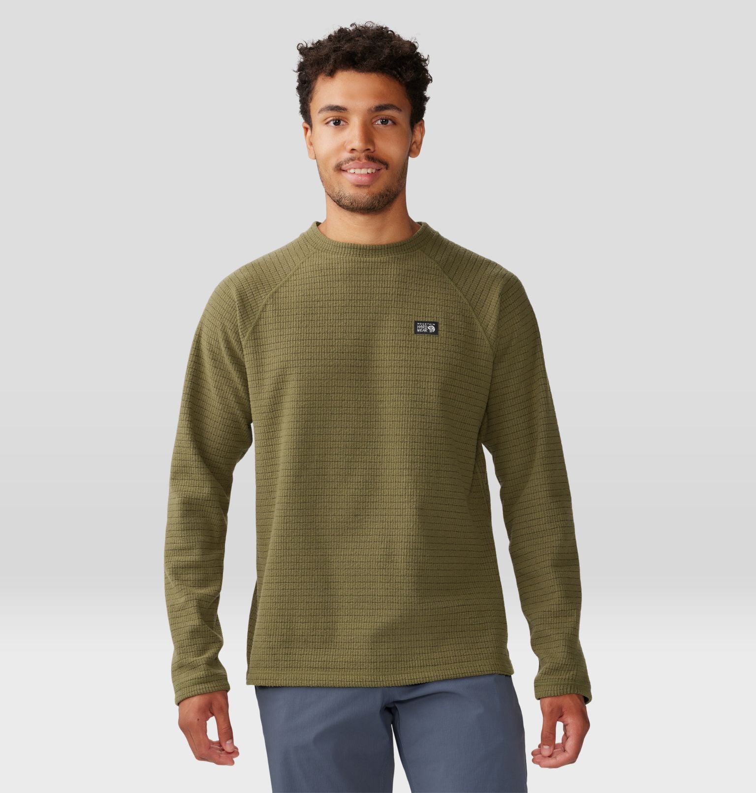 M's Summit Grid Long Sleeve Crew