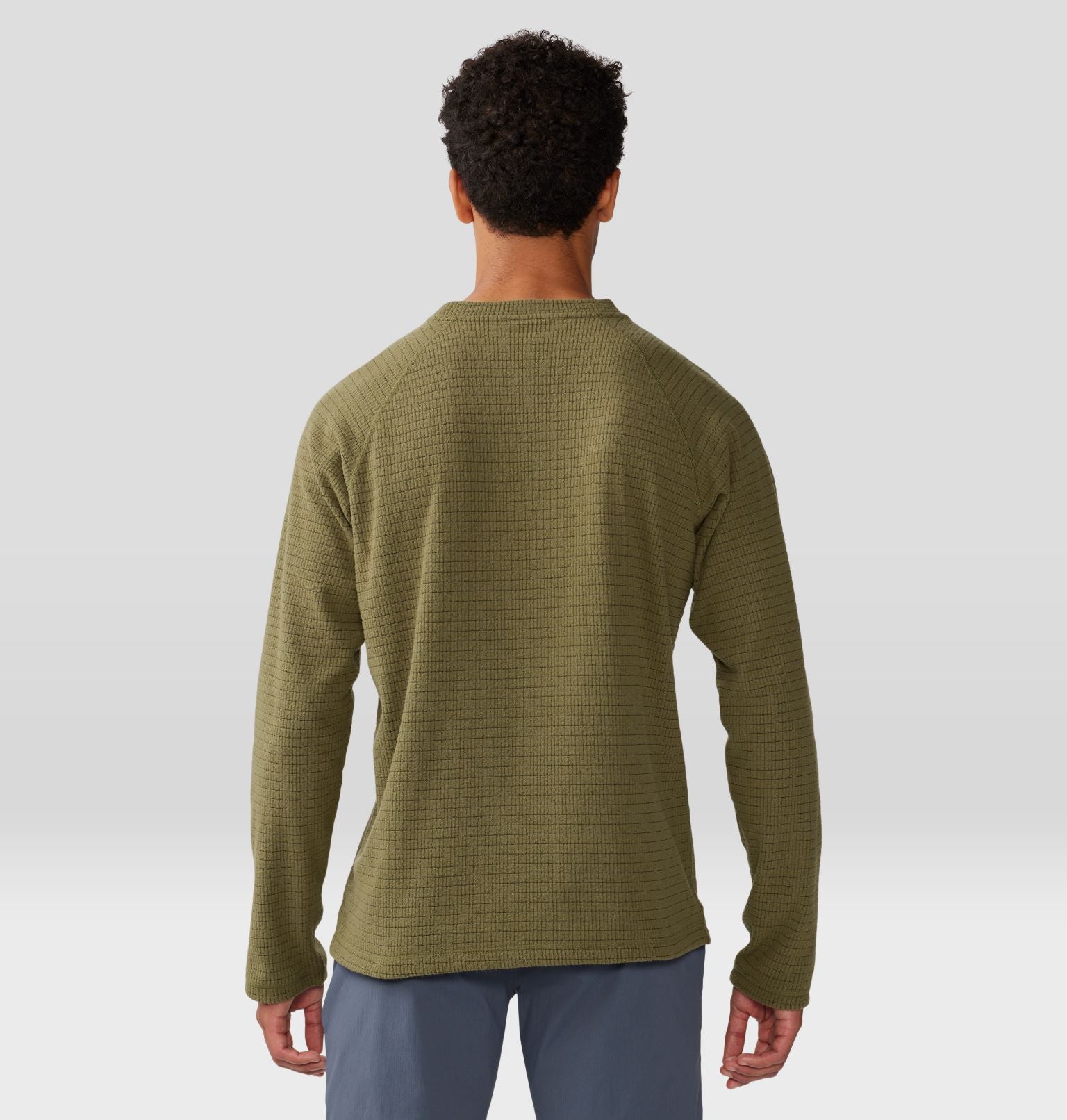 M's Summit Grid Long Sleeve Crew