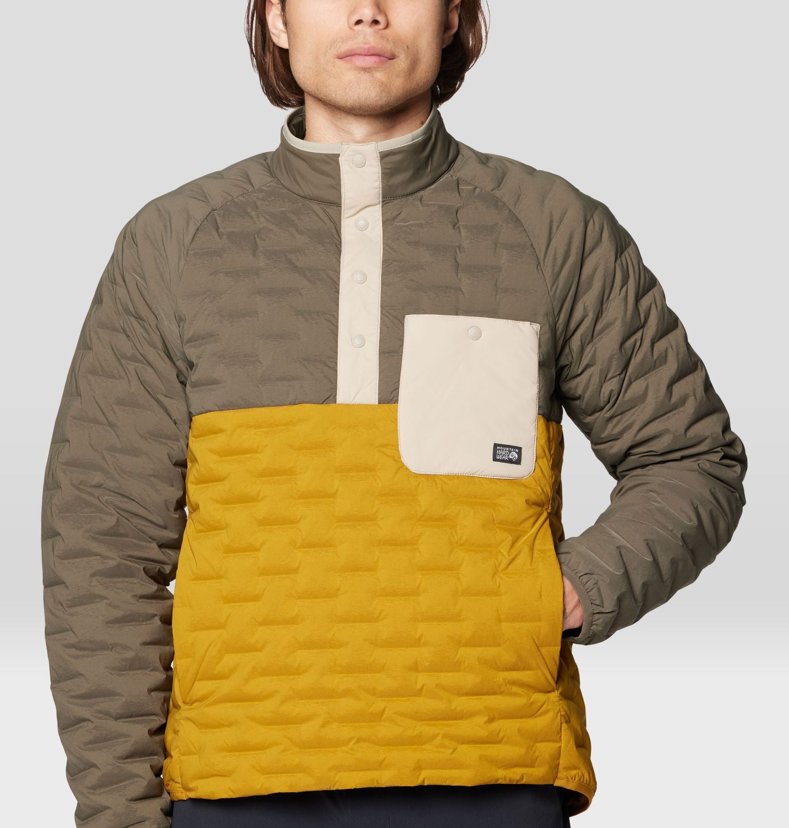 M's Stretchdown Light Snap Neck