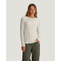 FreeFly Ws Bamboo Shade Long Sleeve II Dash Stripe Birch