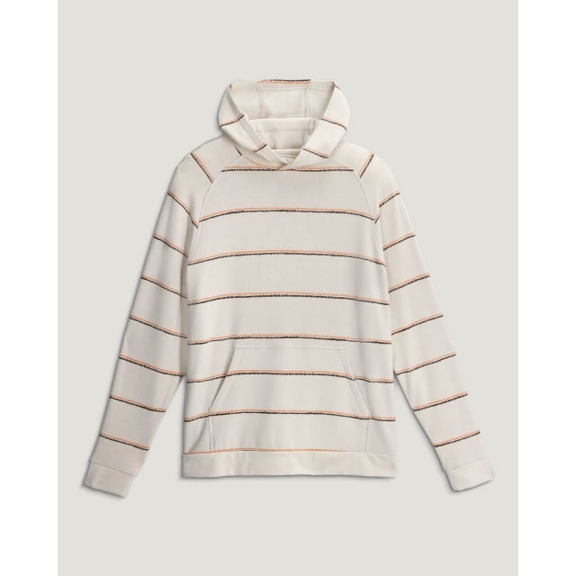 FreeFly Ms Bamboo Lightweight Fleece Hoodie Dash Double Stripe Birch
