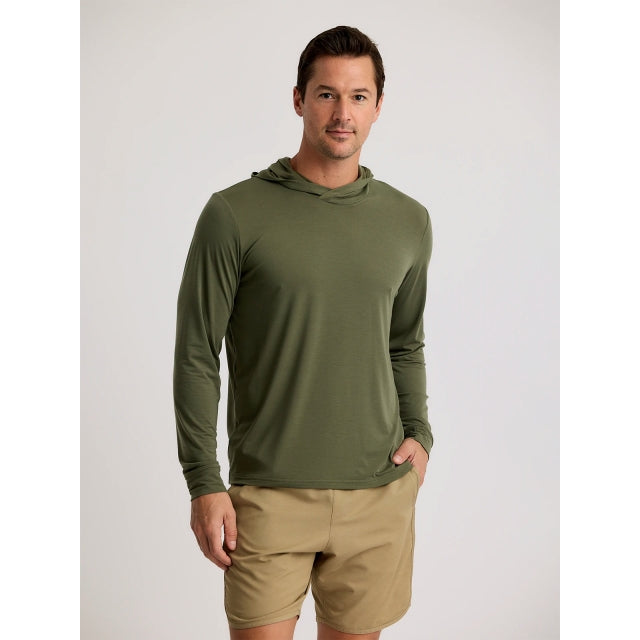 FreeFly Ms Elevate Lightweight Hoodie Fatigue