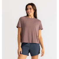 FreeFly Ws Elevate Lightweight Tee Fig
