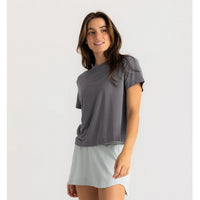 FreeFly Ws Elevate Lightweight Tee Smoke