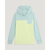 FreeFly Ks Youth Colorblock Bamboo Shade Hoodie Tropic Sea/ime / L