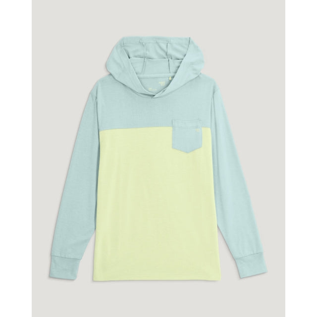 FreeFly Ks Youth Colorblock Bamboo Shade Hoodie Tropic Sea/ime / L