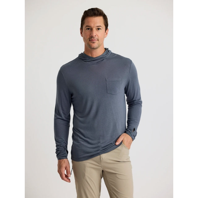 FreeFly Ms Bamboo Lightweight Hoodie Storm Cloud