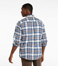 L.L. Bean Ms Long Sleeve Scotch Plaid Flannel Shirt - Regular
