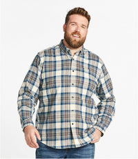 L.L. Bean Ms Long Sleeve Scotch Plaid Flannel Shirt - Regular