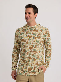 FreeFly Ms Bamboo Lightweight Hoodie Vintage Camo