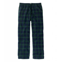 L.L. Bean Ms Scotch Plaid Flannel Sleep Pant 32 Mens BLACK WATCH TARTAN