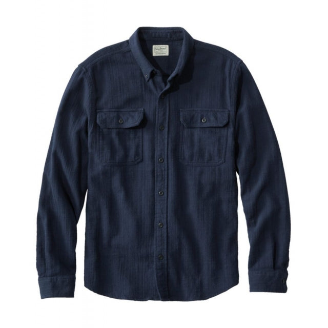 L.L. Bean Ms 1912 Field Flannel Shirt Slightly Fitted - Regular Classic Navy