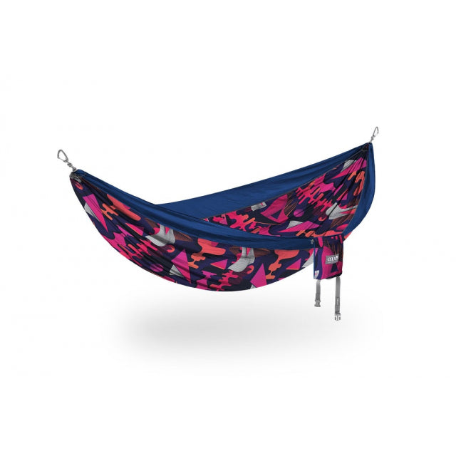 ENO DoubleNest Hammock Prints Synthwave/Sapphire