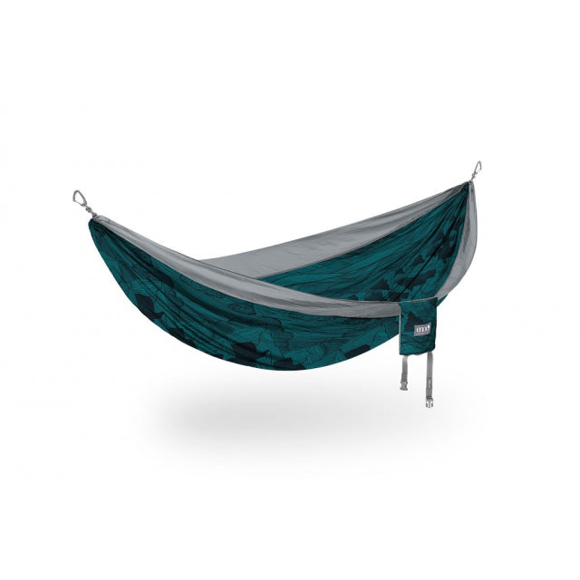 ENO DoubleNest Hammock Prints Mountains to Sea/Grey