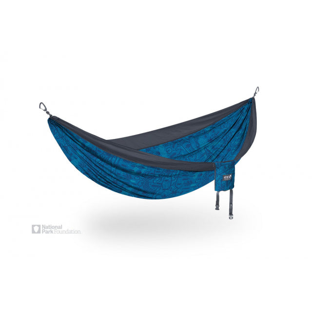 ENO DoubleNest Hammock Prints Outside NPF/Charcoal