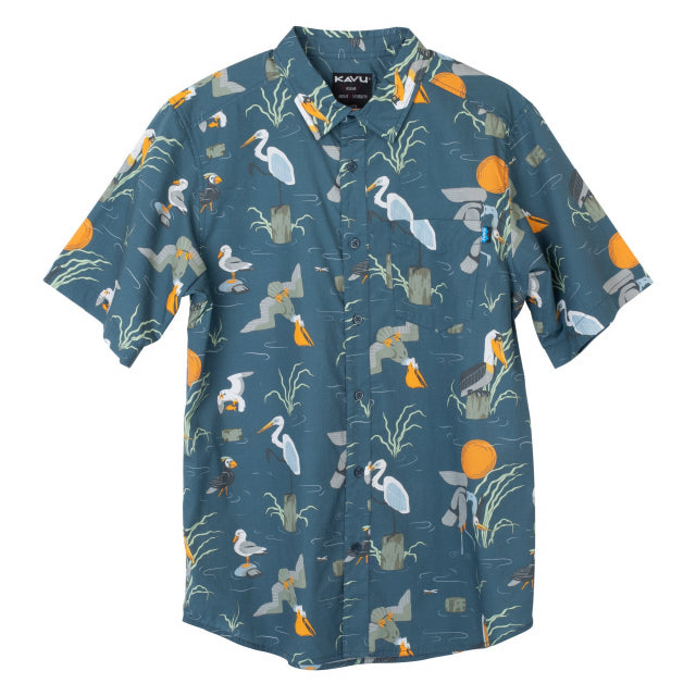 Kavu Ms The Jam Shirt Angling Birds