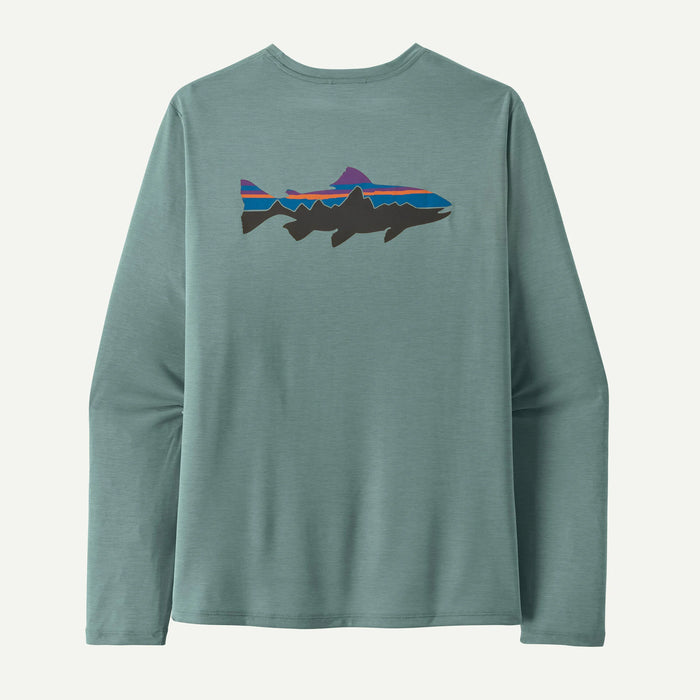 Patagonia Ms L/S Cap Cool Daily Shirt - Fitz Roy Trout BLX / S