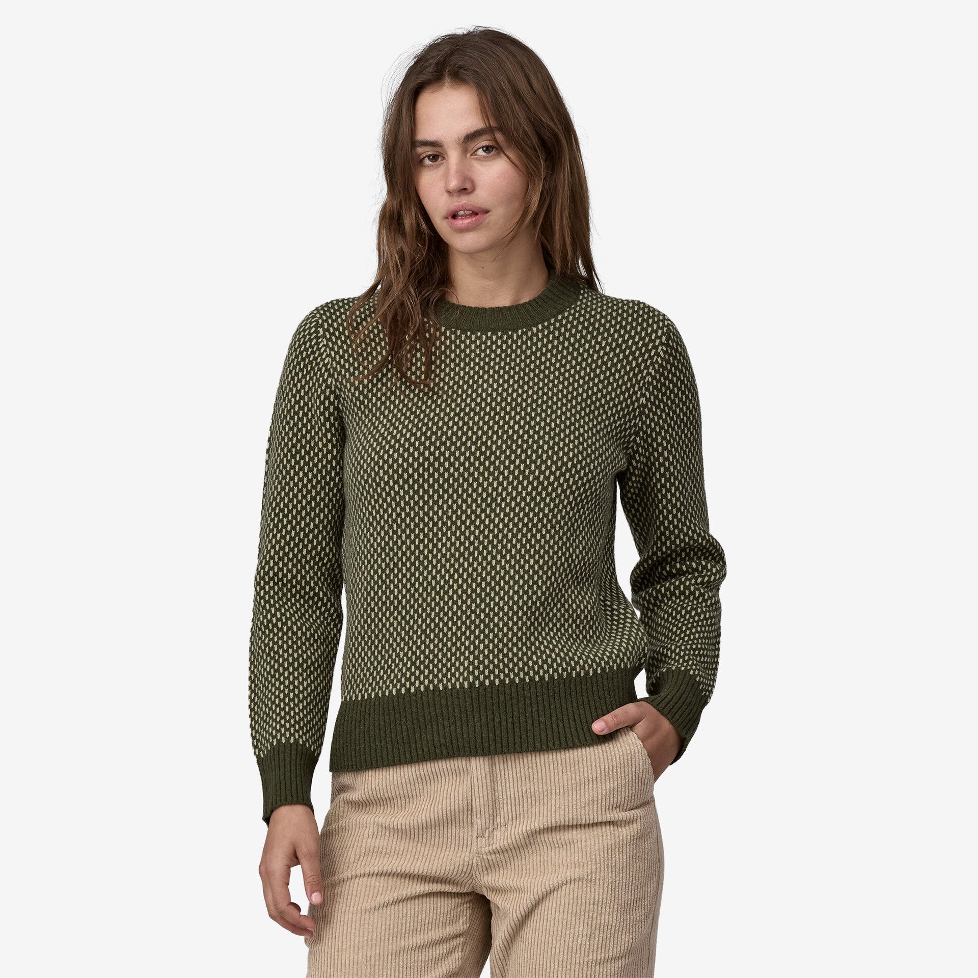 W's Recycled Wool-Blend Crewneck Sweater