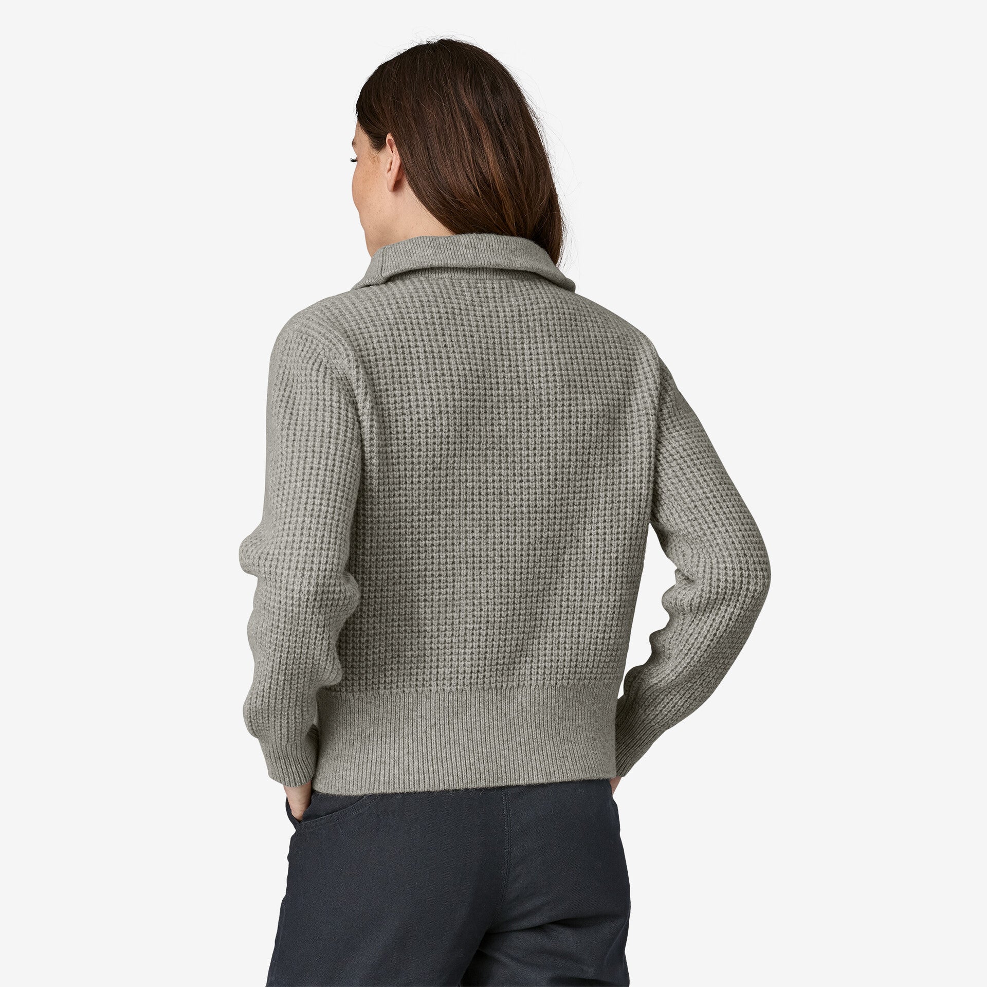 W's Recycled Wool-Blend 1/4 Zip Sweater