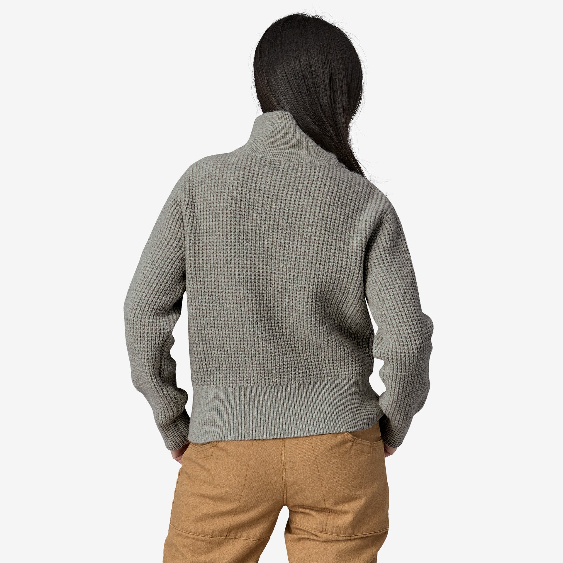 W's Recycled Wool-Blend 1/4 Zip Sweater