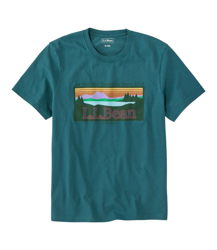 L.L. Bean Ms Mountain Classic Tee Short-Sleeve hade Teal / S