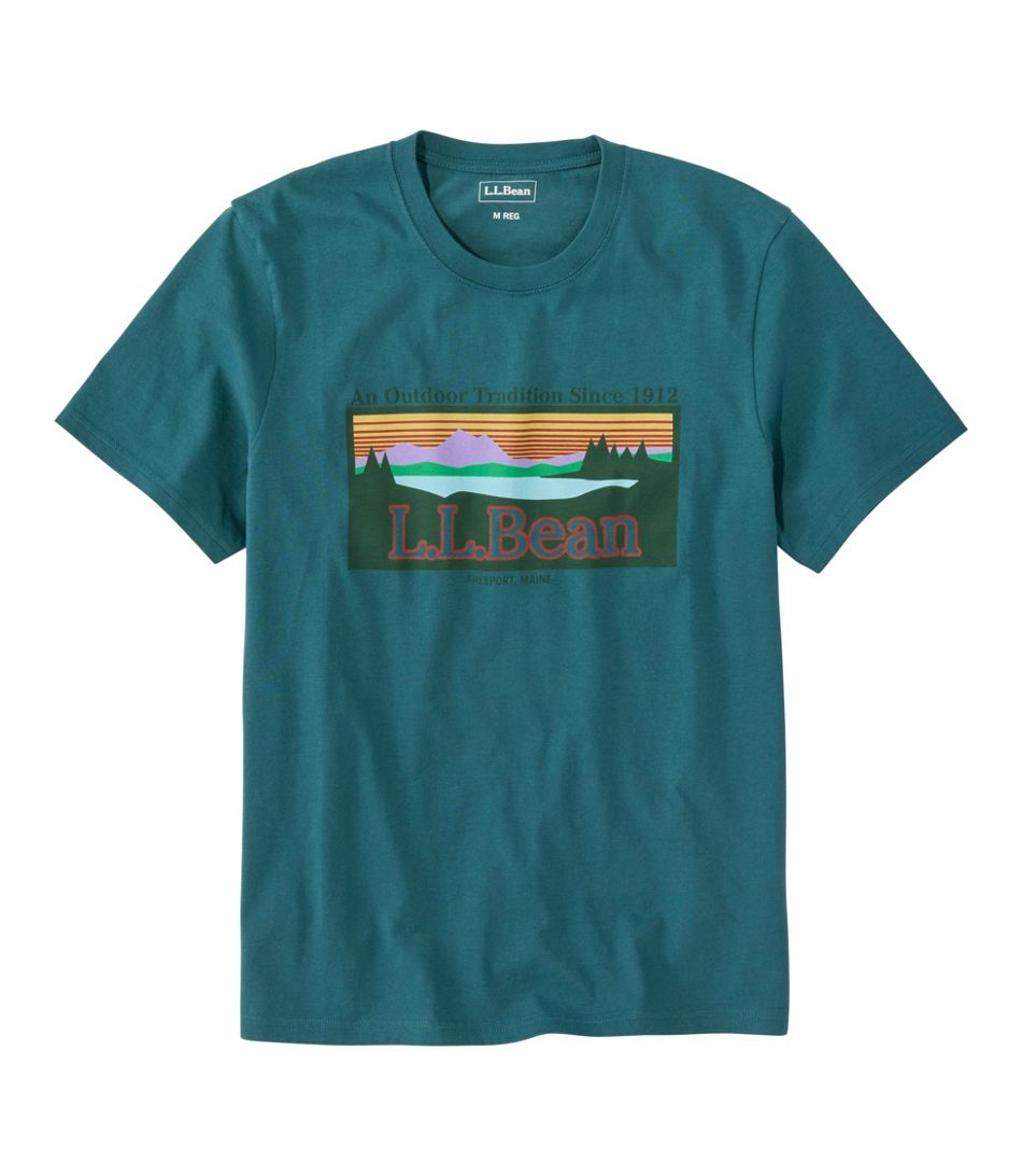 L.L. Bean Ms Mountain Classic Tee Short-Sleeve hade Teal / S