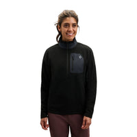 Black Diamond Ws Rift Half-Zip Fleece Jacket Black-Black