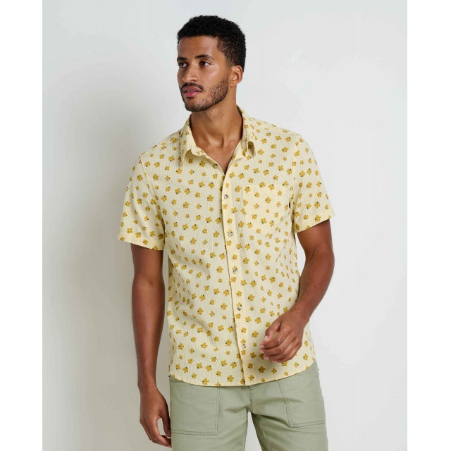 Toad and Co Ms Fletcher Short Sleeve Shirt Barley Floral Print