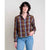 Toad and Co Ws Re-Form Flannel Boxy Long Sleeve Shirt Carob Multi Windowpane