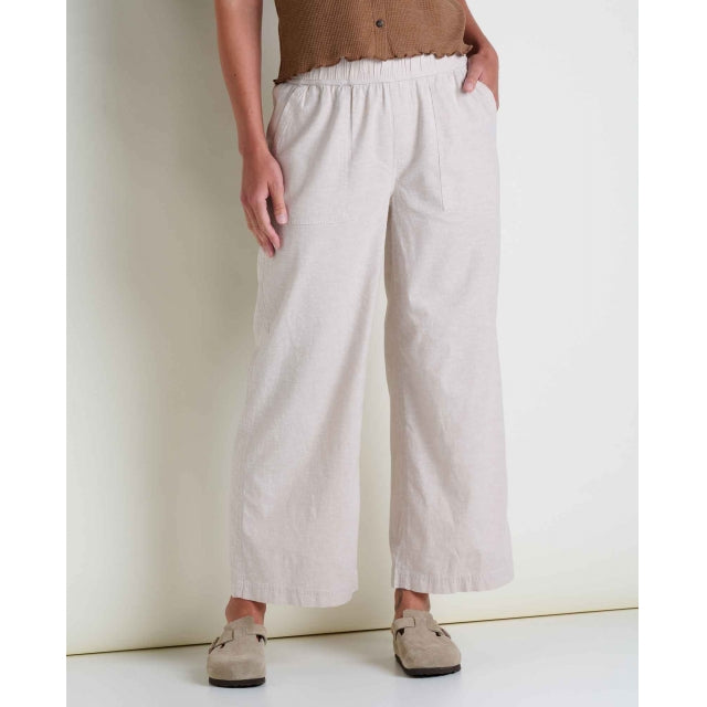 Toad and Co Ws Taj Hemp Wide Leg Pant Oatmeal
