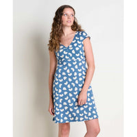Toad and Co Ws Rosemarie Dress Pacific Half Daisy Print