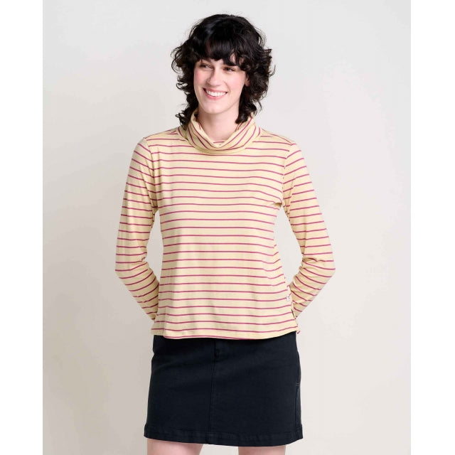 Toad and Co Ws Maisey LS T-Neck Violet Stripe