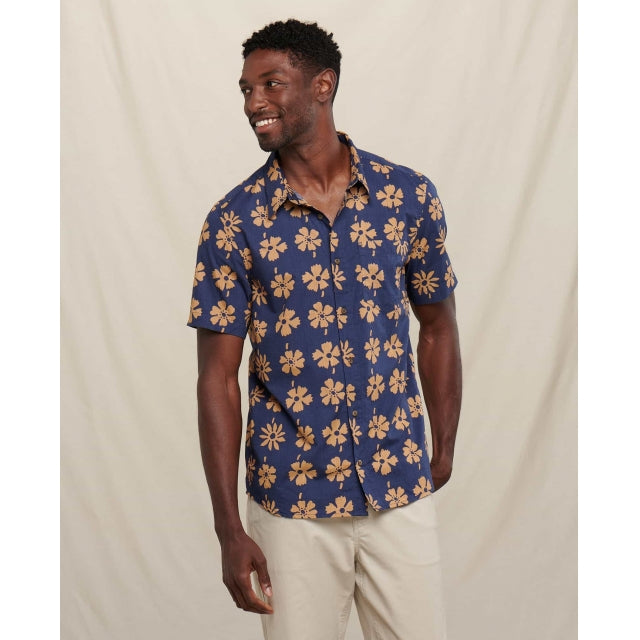Toad and Co Ms Fletch SS Shirt True Navy Block Print