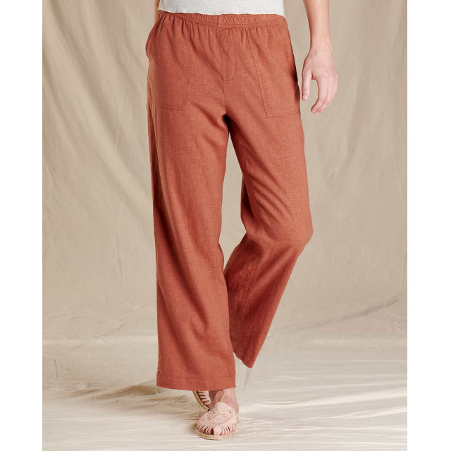 Toad and Co Ws Taj Hemp Wide Leg Pant Coconut Shell