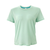 Light mint green women's short sleeve performance crew neck t-shirt, front view