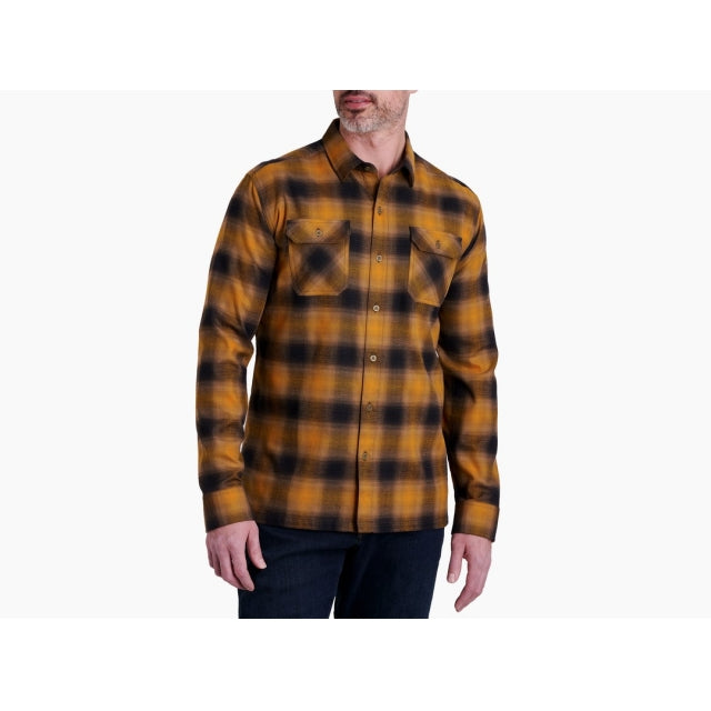 Kuhl Ms Dillingr Flannel LS Teakwood